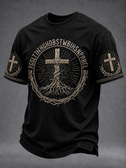 Men's Christian Bible Verse For God So Loved The World Short Sleeve T-shirt