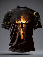 Men's Faith Printed Casual short sleeves t-shirt