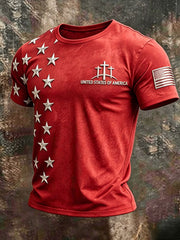 Men's Faith Print Casual T-shirt