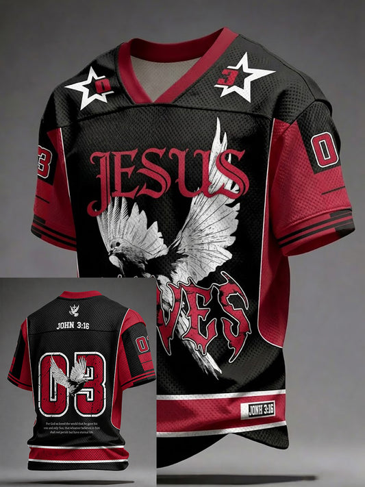 Men's USA Faith Print Jersey