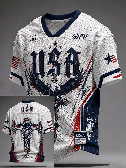 Men's USA Faith Print Jersey