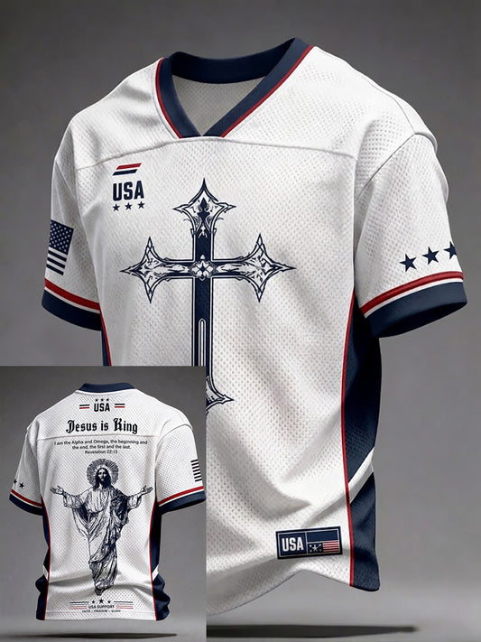 Men's USA Faith Print Jersey