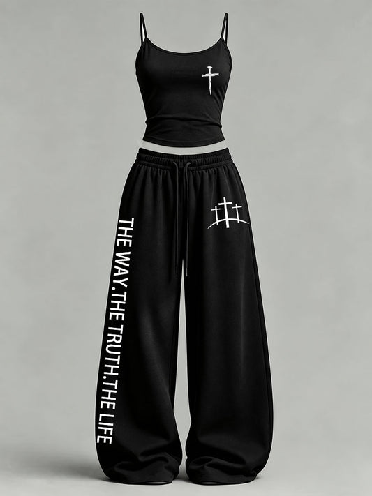 Women's 'The Way The Truth The Life' Printed Casual Set