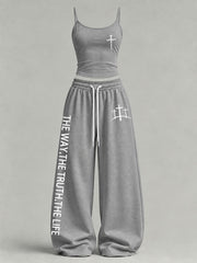 Women's 'The Way The Truth The Life' Printed Casual Set