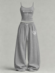Women's Blessed Printed Casual Set