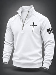 Men's Christian Art Cross Sweatshirt