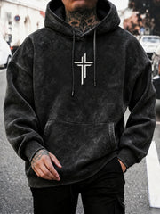 Men's Faith Oversized Drop-Shoulder Hoodie with Pockets