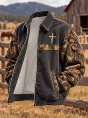 Men's Faith Printed Corduroy Jacket