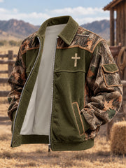 Men's Faith Printed Corduroy Jacket