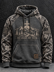 Men's Faith Velvet Raglan Hoodie