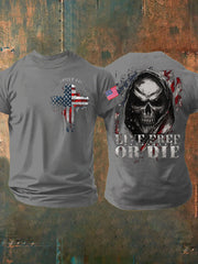 Men's 4th of July Independence Day Patriotic Flag Printed T-shirt