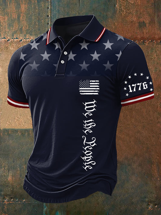 Men's We The People 1776 Independence Day Casual Polo