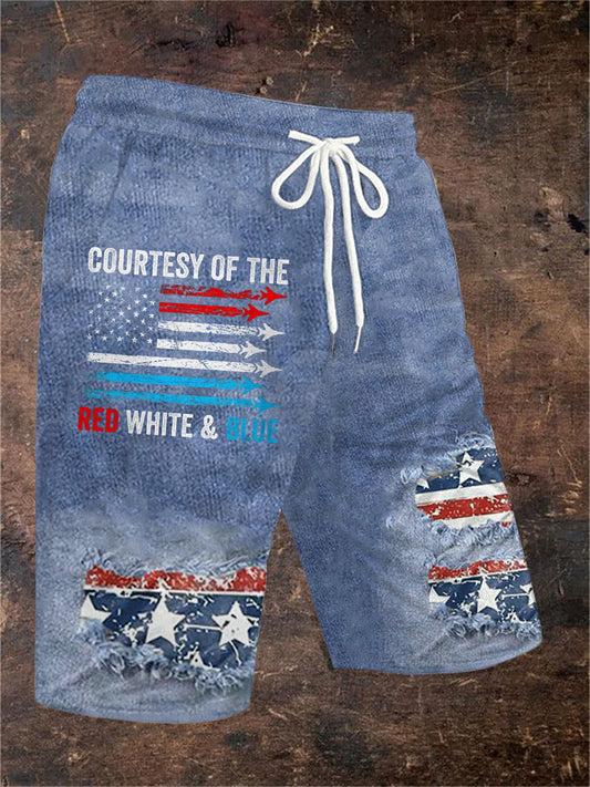 Men's Courtesy Of The Red White And Blue  shorts