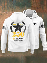 Men's Vintage U.S. Army 250th Anniversary Hoodie