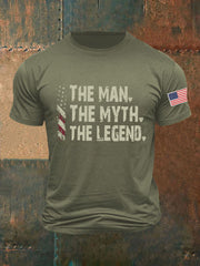 Men's The Man The Myth The Legend Printed T-shirt