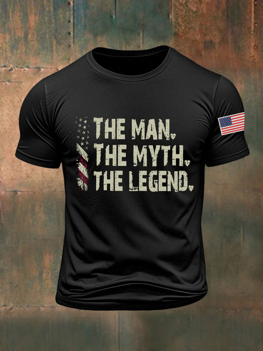 Men's The Man The Myth The Legend Printed T-shirt
