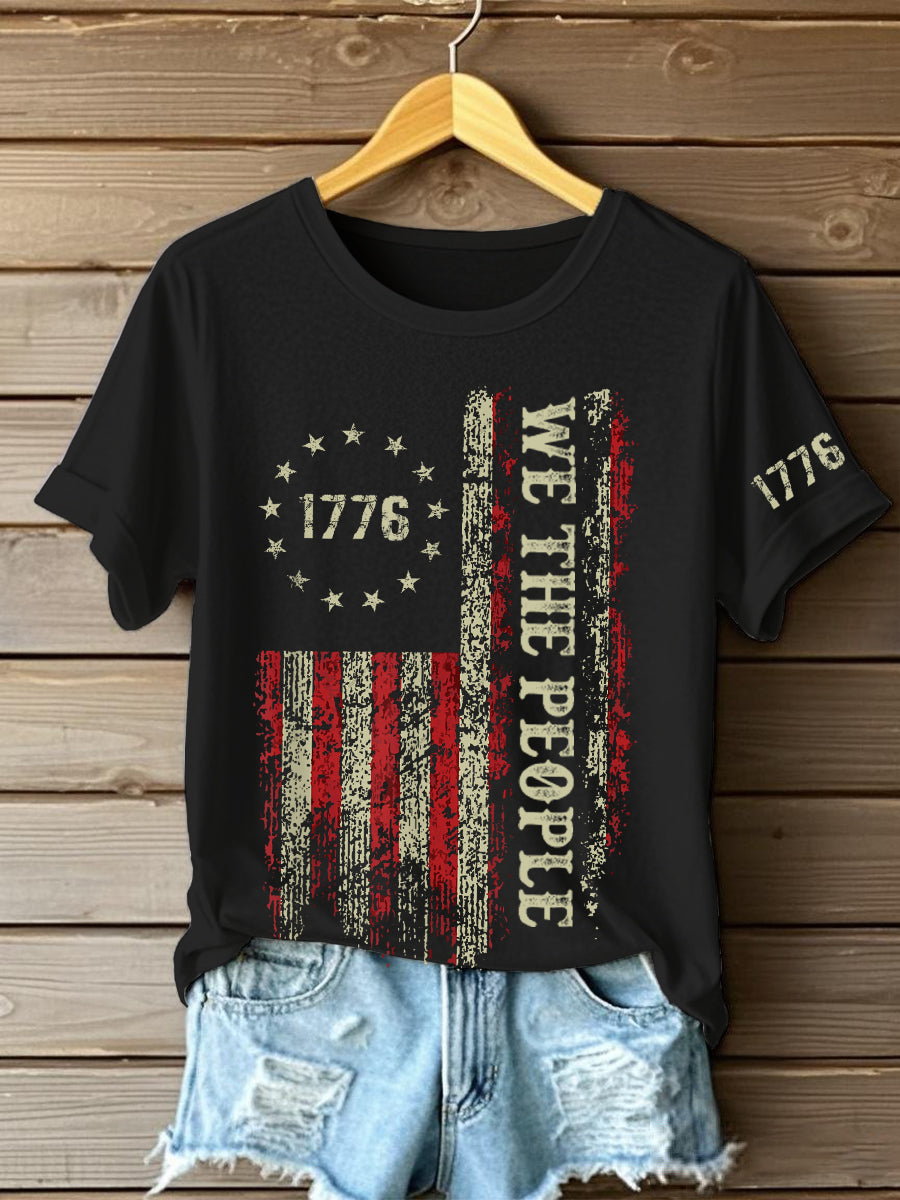 Women's Independence Day We The People Short Sleeve T-Shirt