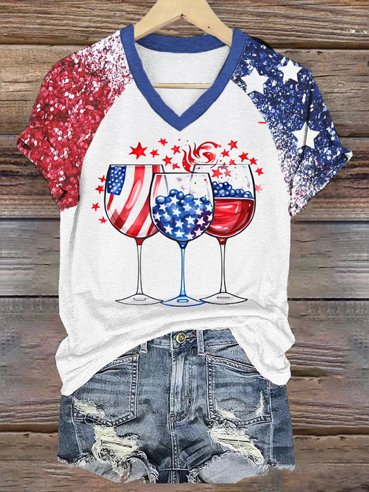 Women's Independence Day Casual T-Shirt