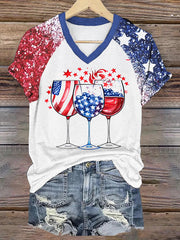 Women's Independence Day Casual T-Shirt