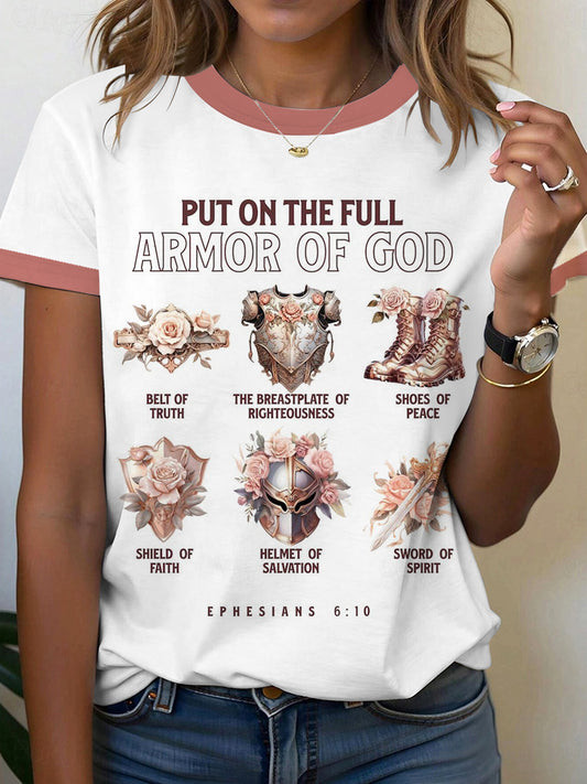 Women's Faith Put on The Full Armor of God T-Shirt