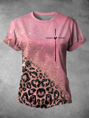 Women's Faith Cross Print T-Shirt