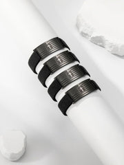 Mens American Flag Cross Bracelet