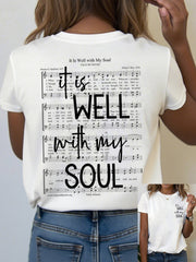 Women's It Is Well With My Soul Short Sleeve T-Shirt