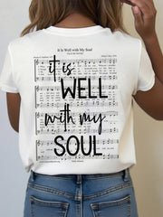 Women's It Is Well With My Soul Short Sleeve T-Shirt