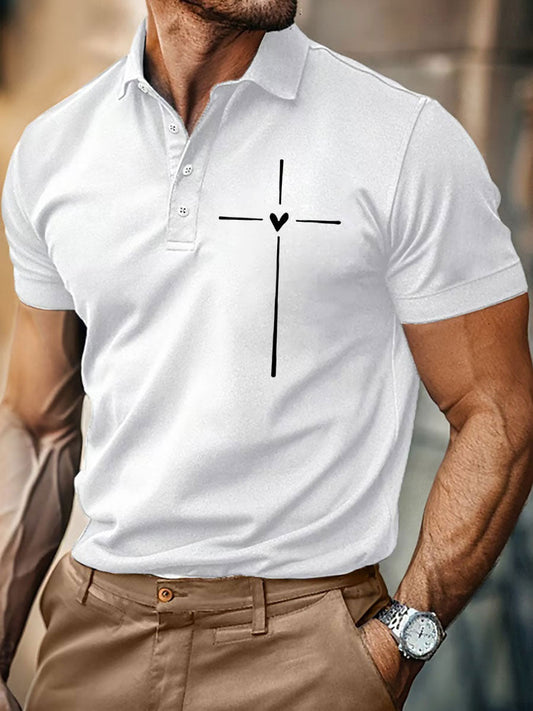 Men's Faith Cross Casual Top
