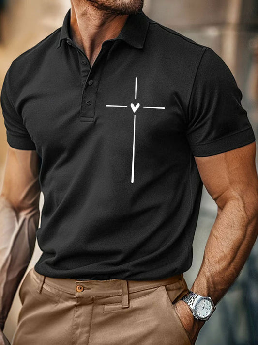 Men's Faith Cross Casual Top