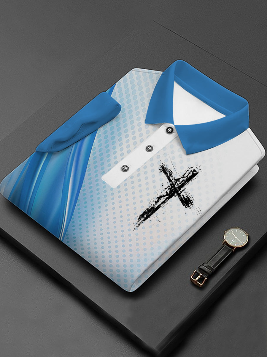 Men's Cross Business Style Short Sleeve Shirt