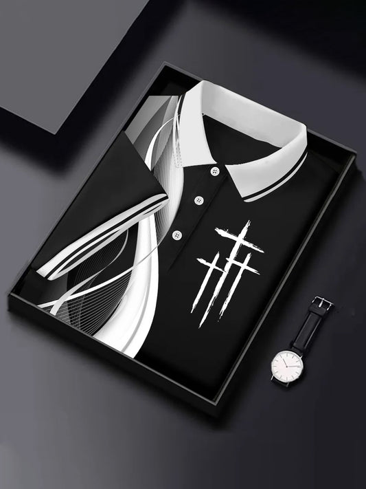 Men's Cross Business Style Short Sleeve Shirt