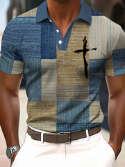 Men's Faith Cross Printed Casual Top