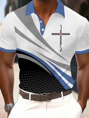 Men's Faith Cross Printed Casual Top