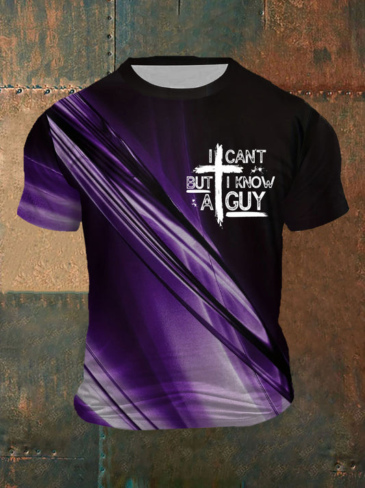 Men's I Can't But I Know A Guy Printed T-shirt