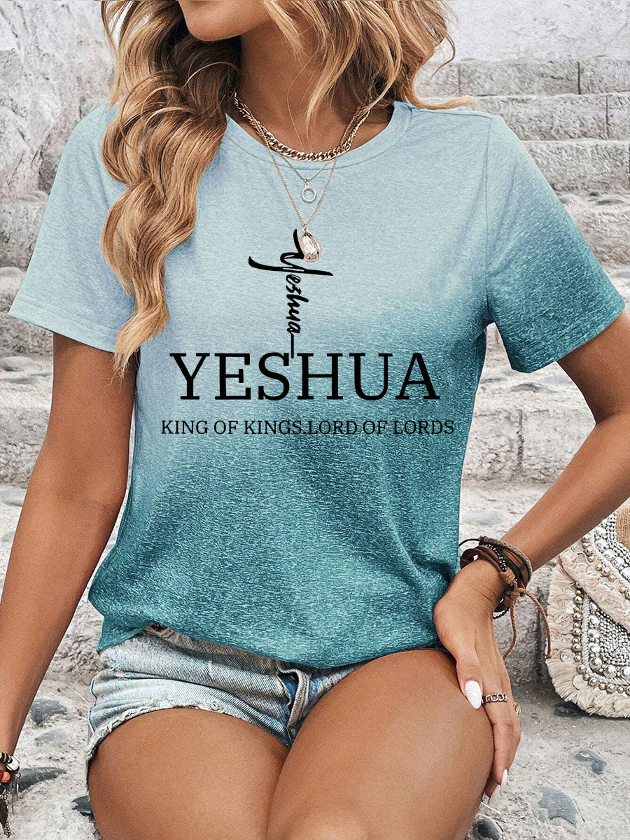 Women's Yeshua Printed Casual T-Shirt