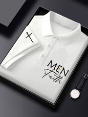 Man Faith Cross Man Of Faith Print Short Sleeve Top