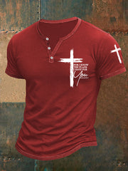 Men's Jeremiah 29:11 Christian Religious Bible Verse Cross Print Tee
