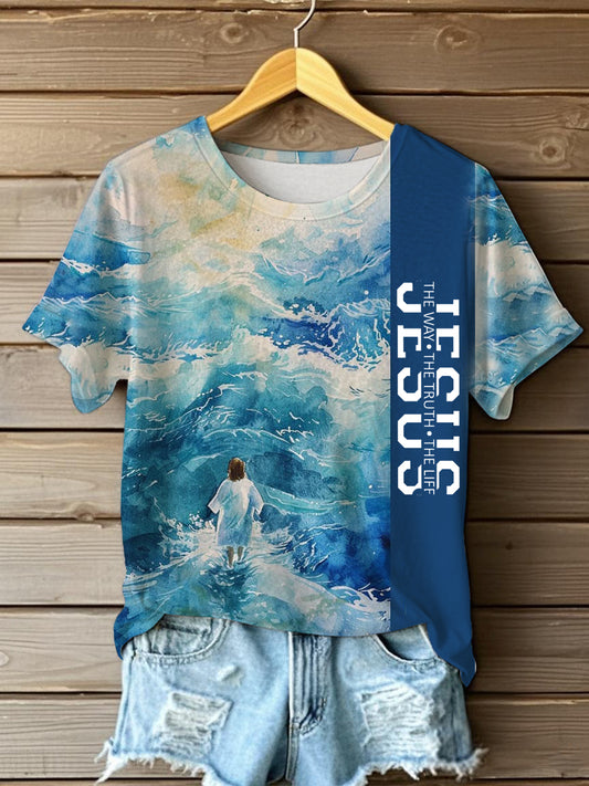 Women's Jesus The Way The Truth The Life Short-sleeved T-shirt