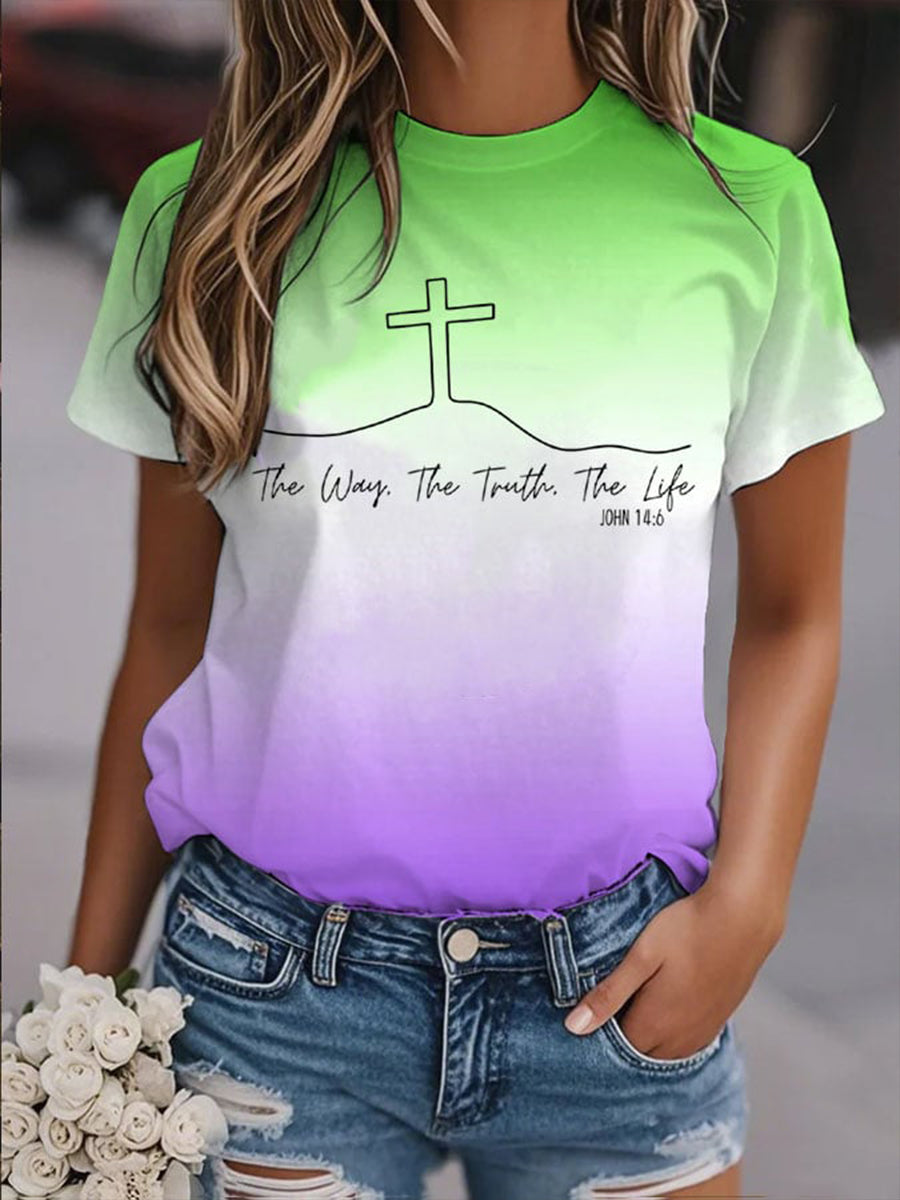 Women's Jesus The Way The Truth The Life Short-sleeved T-shirt