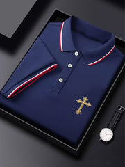 Men's Faith Cross Casual Short Sleeve T-shirt