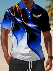 Men's Faith Cross Casual Business Short Sleeve Shirt