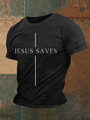Men's Jesus Saves Short-sleeved T-shirt