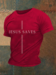 Men's Jesus Saves Short-sleeved T-shirt