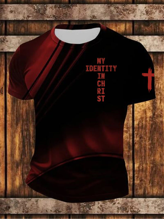 Men's My Identity In Christ Short Sleeves T-shirt