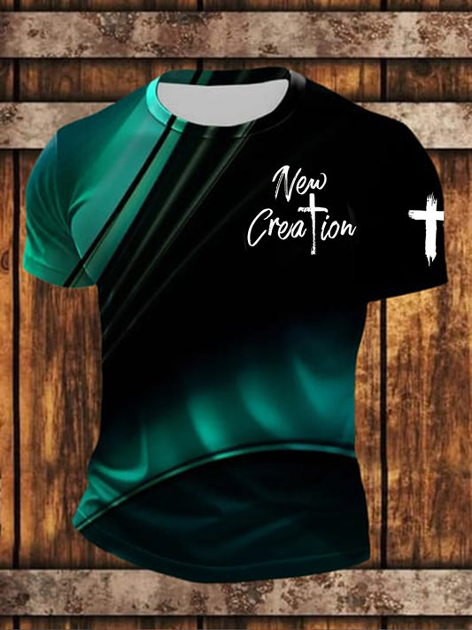 Men's New Creation Short Sleeves T-shirt