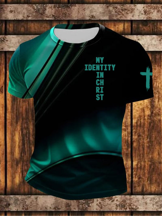 Men's My Identity In Christ Short Sleeves T-shirt