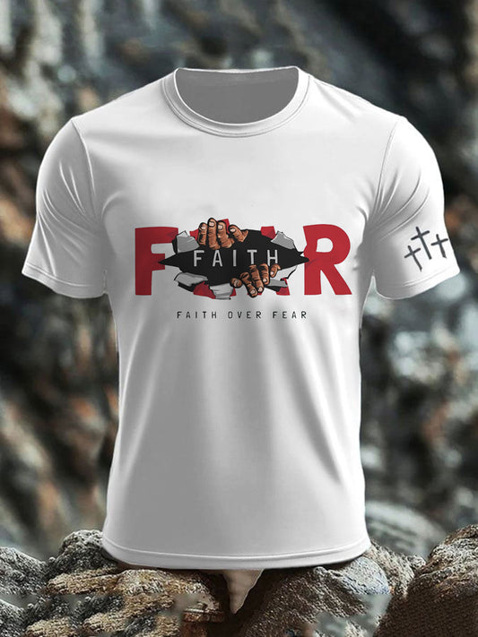 Men's Faith Over Fear Short-sleeved T-shirt