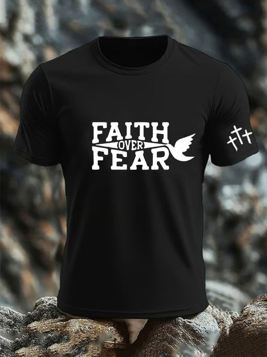 Men's Faith Over Fear Short-sleeved T-shirt