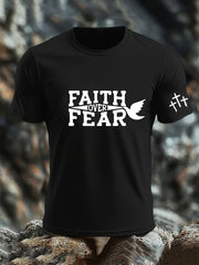 Men's Faith Over Fear Short-sleeved T-shirt